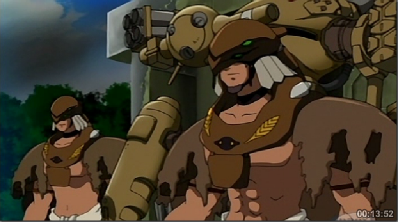 Weird battle suits