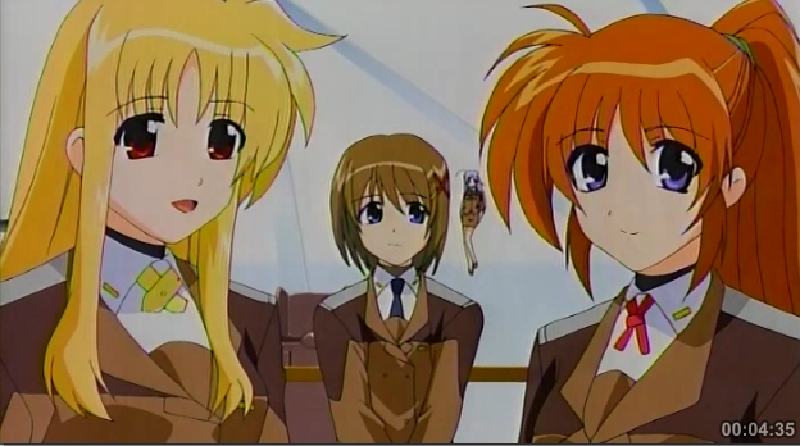 Hayate, Nanoha, Fate and Rein in the office