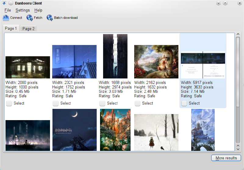 Screenshot of the new interface