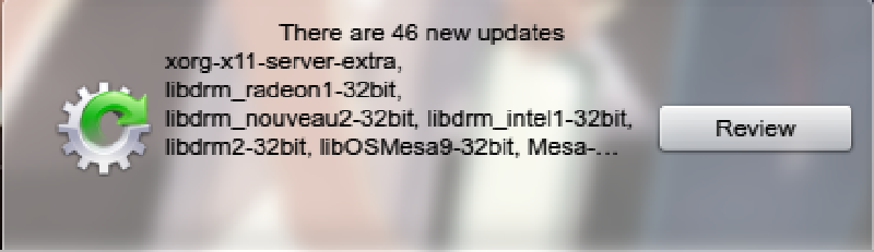 Update notification